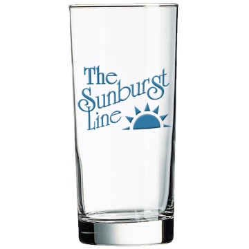 12 ounce beverage glass with custom imprint