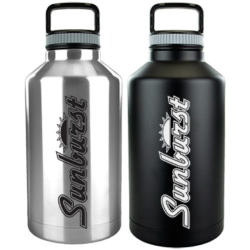 Item X1331 64 ounce stainless vacuum growler